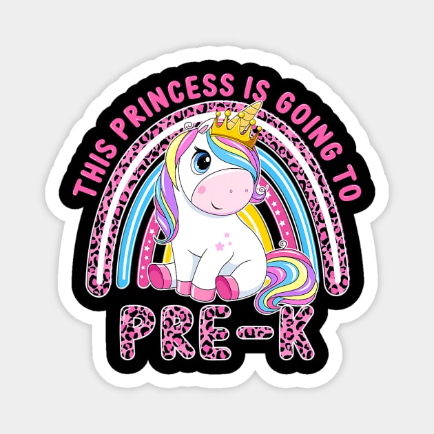 This Little Princess Is Going To Pre-K Back To School Magnet by torifd1rosie