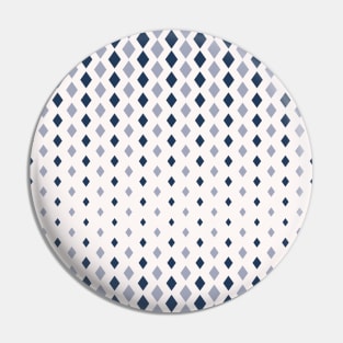 Blue color halftone argyle pattern Pin