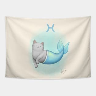 Zodiacat Pisces Tapestry