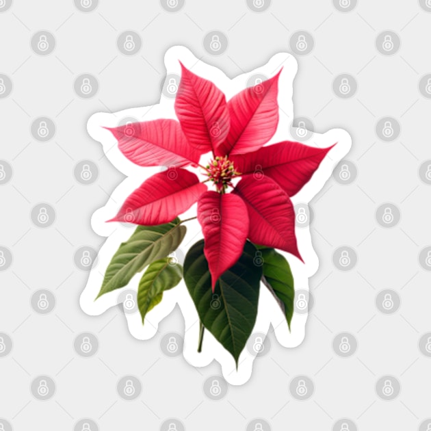 Poinsettia Magnet by TwelveWay