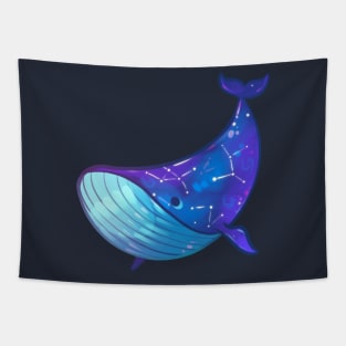 Galaxy Blue Whale Tapestry