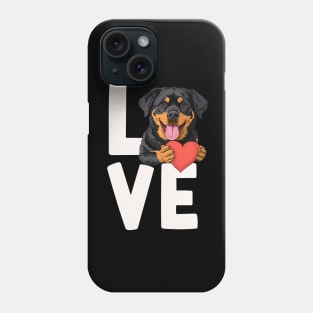 Love Rottweiler Phone Case