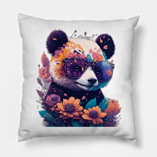 Watercolor Panda Pillow