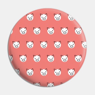 Polka Dot Pigs Pink Pin