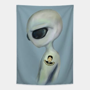 alien tattoo Tapestry