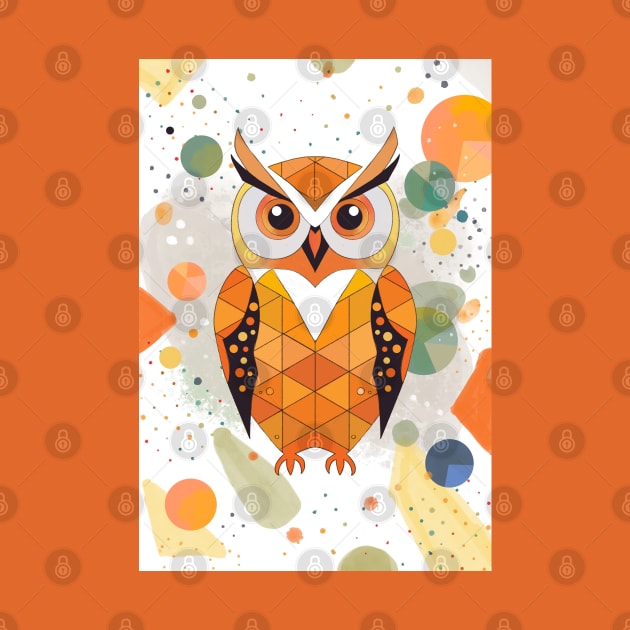 Owl abstract by Ange art