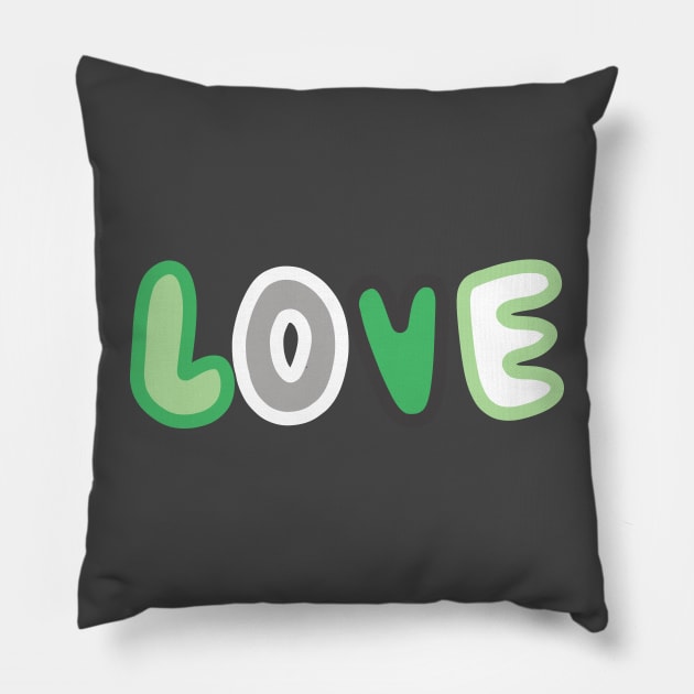 aromantic love Pillow by gray-cat