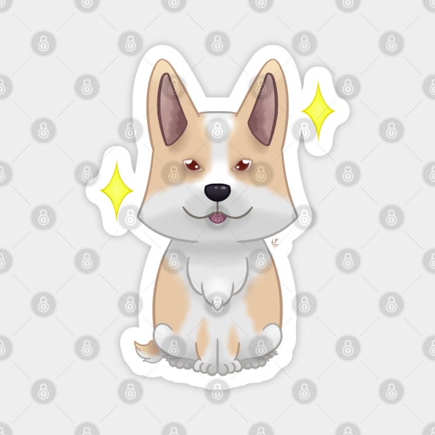 Tan Pembroke corgi Magnet by LemonFur