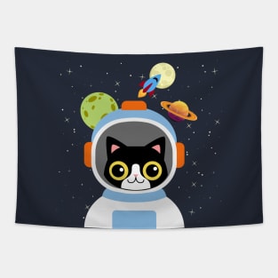 Happy Catstronaut Tapestry