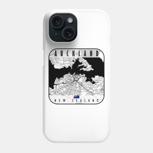 Auckland Map New Zealand Phone Case