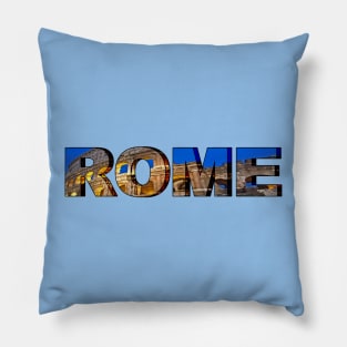 Rome Colosseum letters Pillow