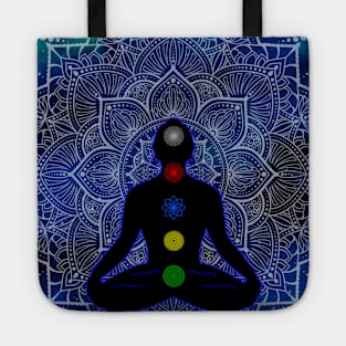 Tibetan Chakras, space mandala Tote