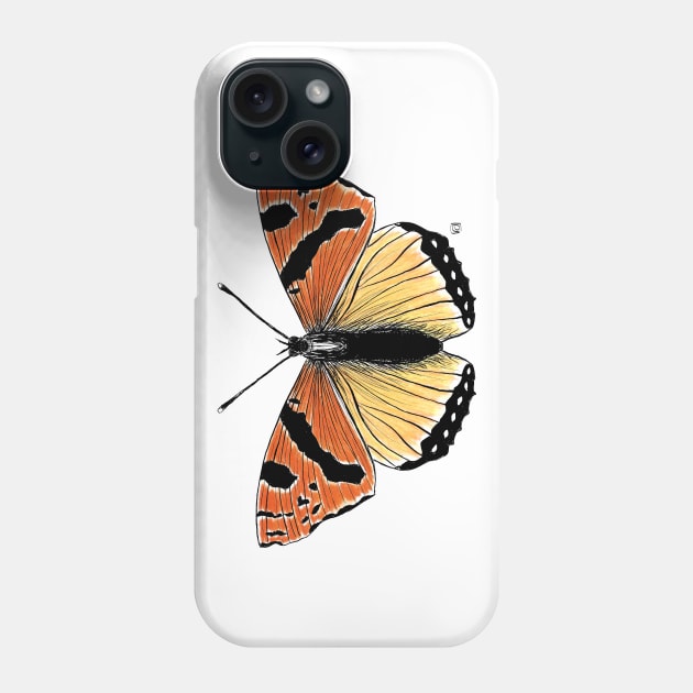 Not so real Butterfly orange Phone Case by VeraAlmeida