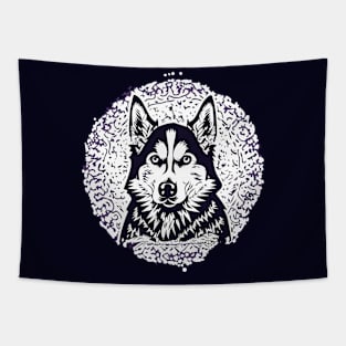 Siberian Husky Tapestry