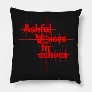 Ashful Voices In Echoes Logo Pillow