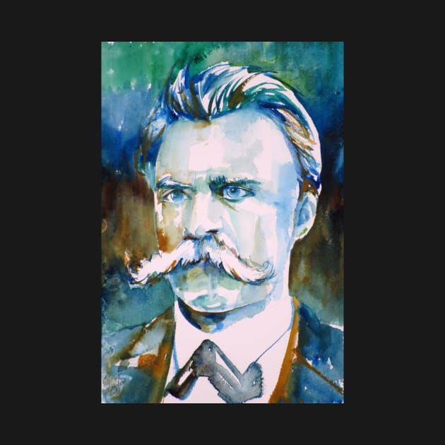 FRIEDRICH NIETZSCHE - watercolor portrait by lautir