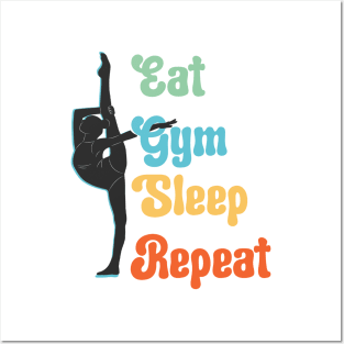 Eat Sleep Gymnastics Repeat Lover Funny Gift For Gymnast Girl | Poster