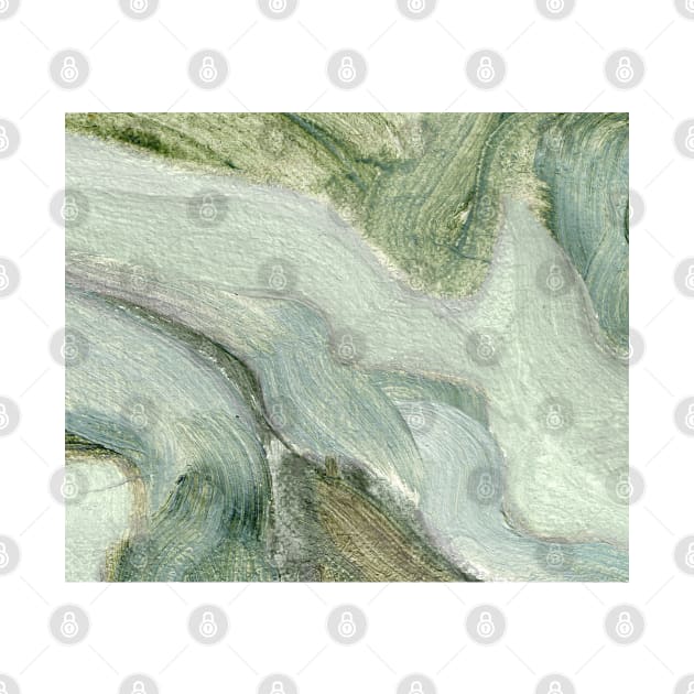 Mint Green Abstract Art by Go Abstract Art