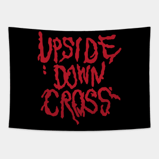 Upside Down Cross Tapestry