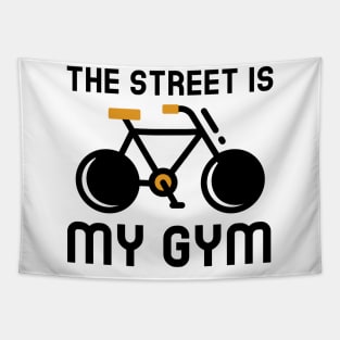 Street Is My Gym - Cycling Tapestry