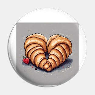 two croissants in love Pin