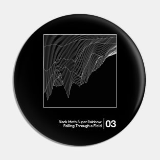 BMSR - Falling Through A Field / Minimalist Style Graphic Design Pin