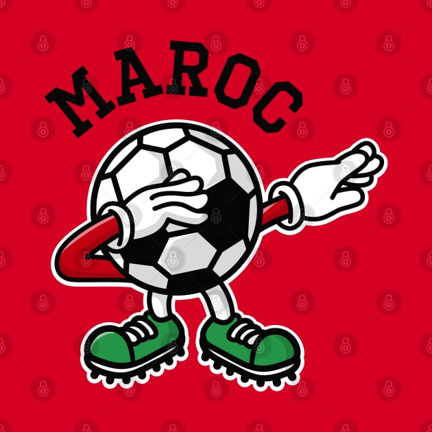 Maroc Morocco dab dabbing soccer football by LaundryFactory