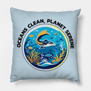 Clean Ocean and Marine Conservation Pillow