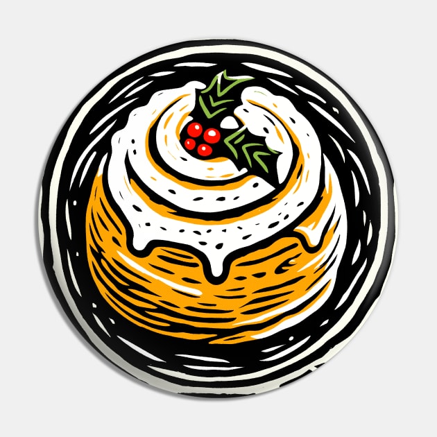 Skyrim Christmas Sweetroll Pin by katmargoli