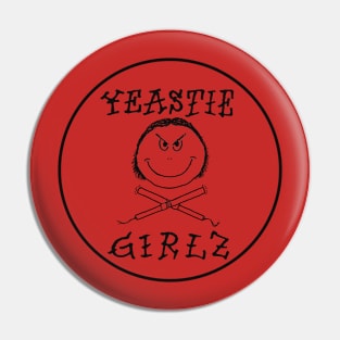 Yeastie Girlz Round Black Logo Pin