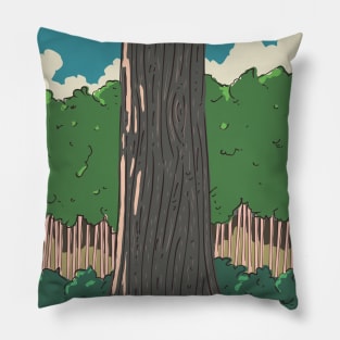 Woodland forest. Pillow