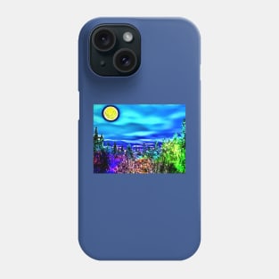 Full Moon over Forest Phone Case