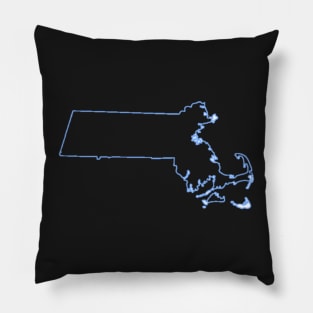 Massachusetts Outline Pillow