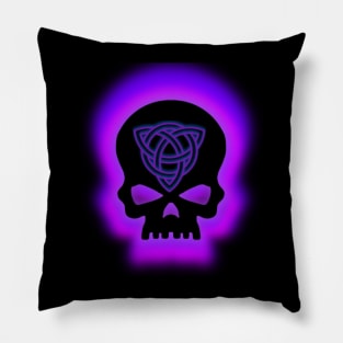 Purple Skull Pillow