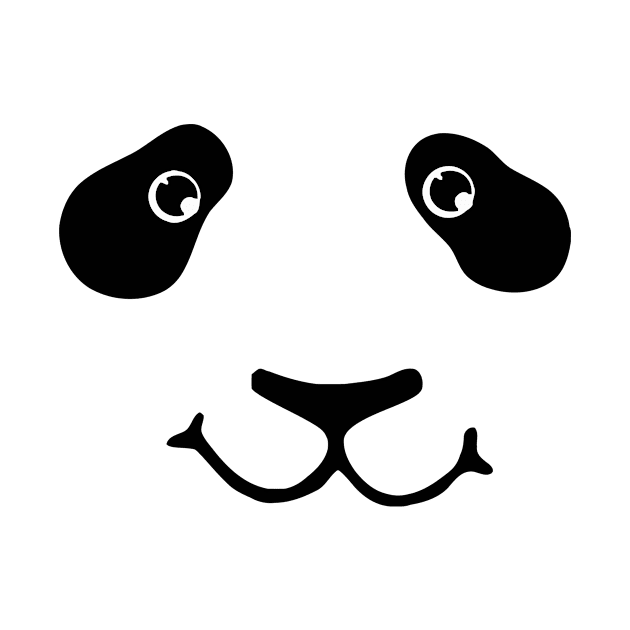 Cute Panda Face by Design Monster