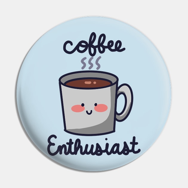 Coffee Enthusiast Pin by Randa'sDoodles