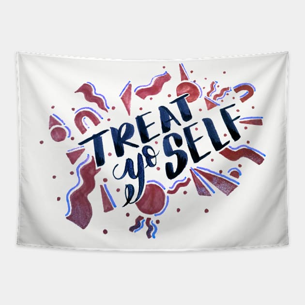 TREAT YO SELF Tapestry by VeRaWoNg