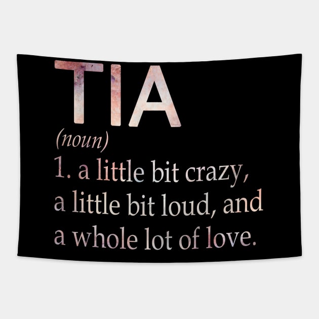 Tia Girl Name Definition Tapestry by ThanhNga