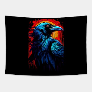 Colored Raven Tapestry