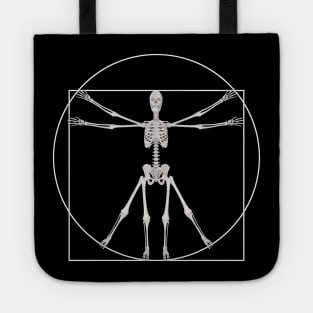 human skeleton Vitruvian Tote