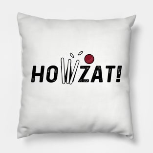 Cricket Lover Howzat Ball And Wicket Cricket Fan Pillow