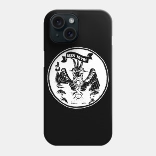 Baphomet Seek Truth White Phone Case