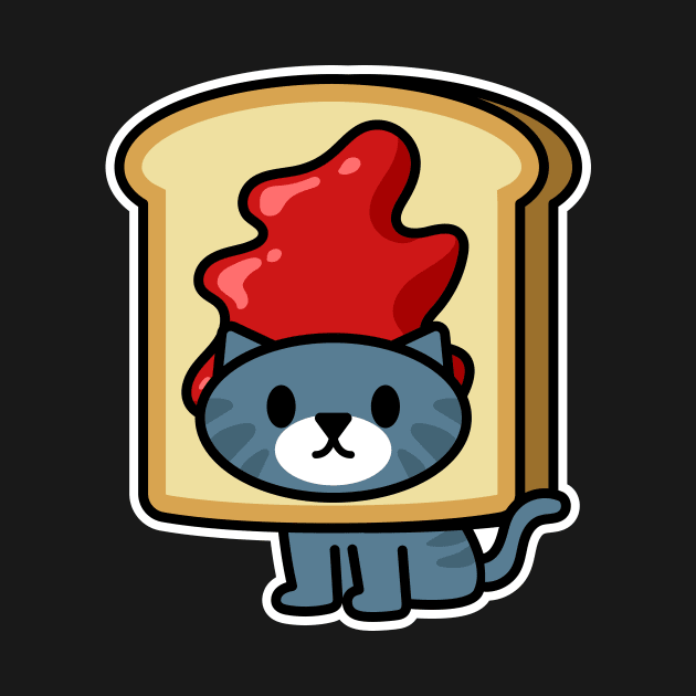 Toast Cat by Chibi Pops