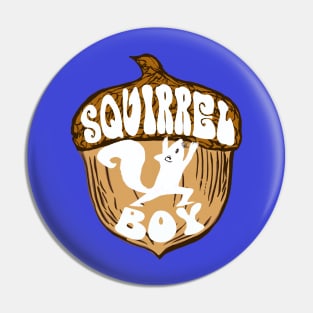 Squirrel boy yoga warrior on acorn funny squirrel design Pin