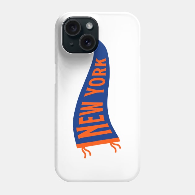 New York Pennant - White Phone Case by KFig21