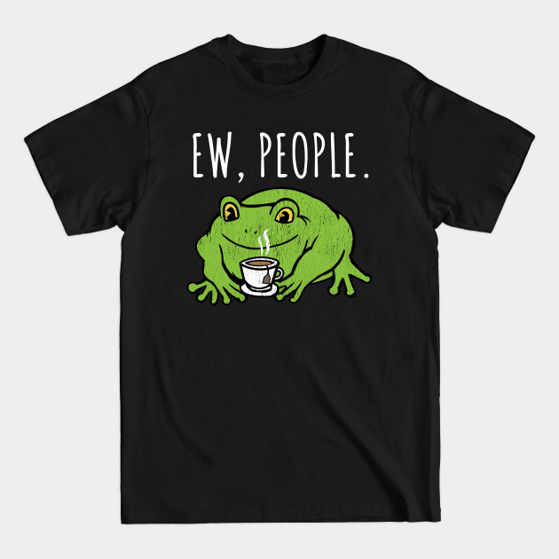 Disover Ew People Cottagecore Frog with Tea - Ew - T-Shirt