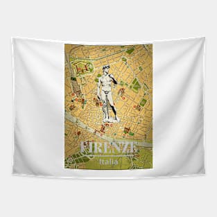 Florence, Italy, travel poster Tapestry