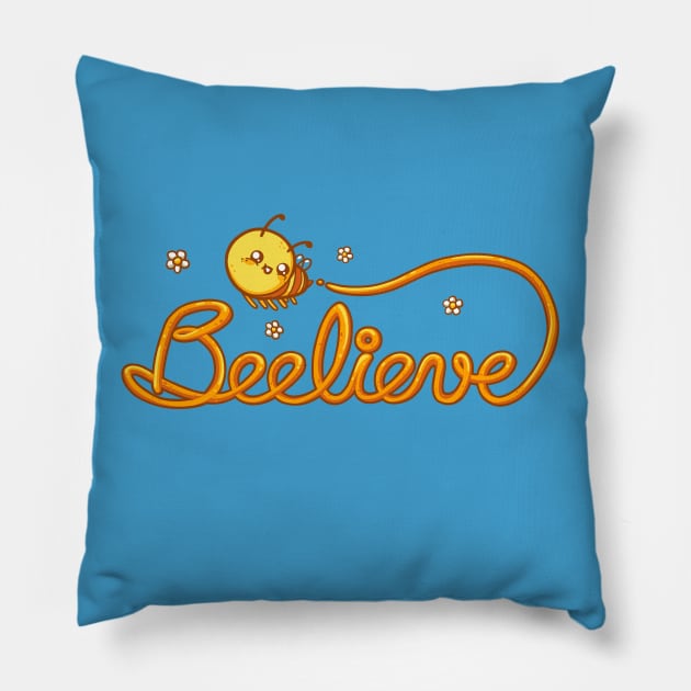 Beelieve Pillow by spookylili