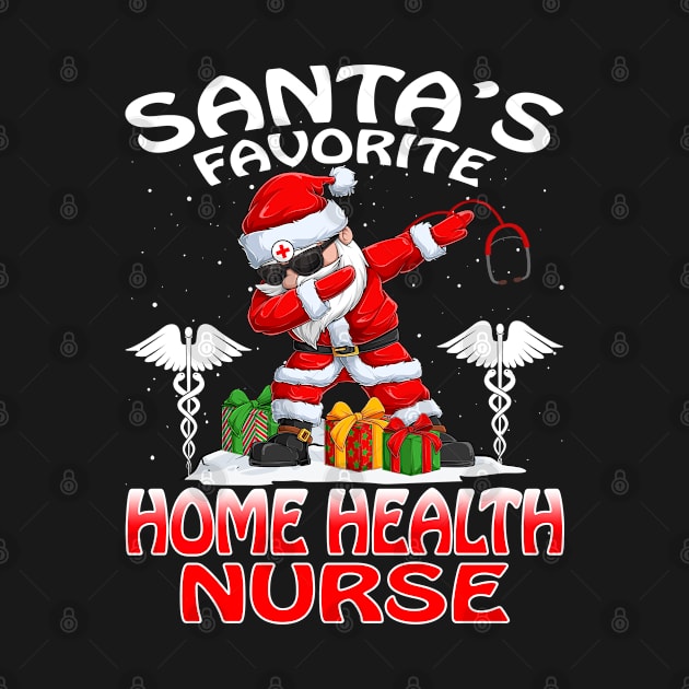 Santas Favorite Home Health Nurse Christmas T Shir by intelus