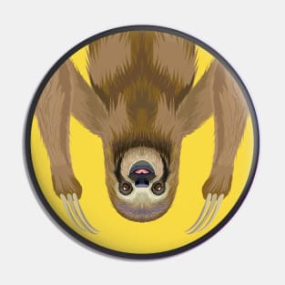 Sloth Circle Pin